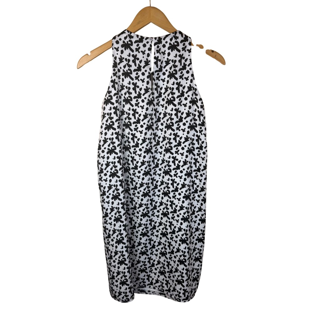 BUNDLE MNG (2) Sheath Dress Cherry Red Printed Keyhole Back Size XS/4 Careerwear - Picture 10 of 11